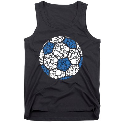 Happy Dot Day 2024 Polka Dot Soccer Ball Lover Tank Top