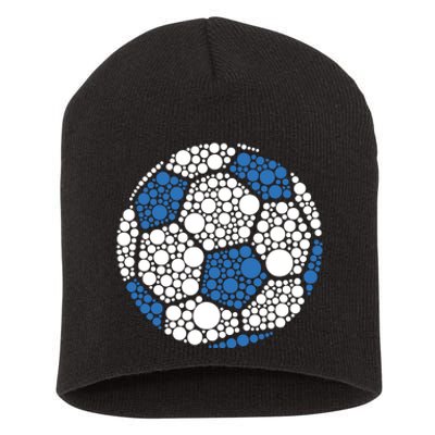 Happy Dot Day 2024 Polka Dot Soccer Ball Lover Short Acrylic Beanie