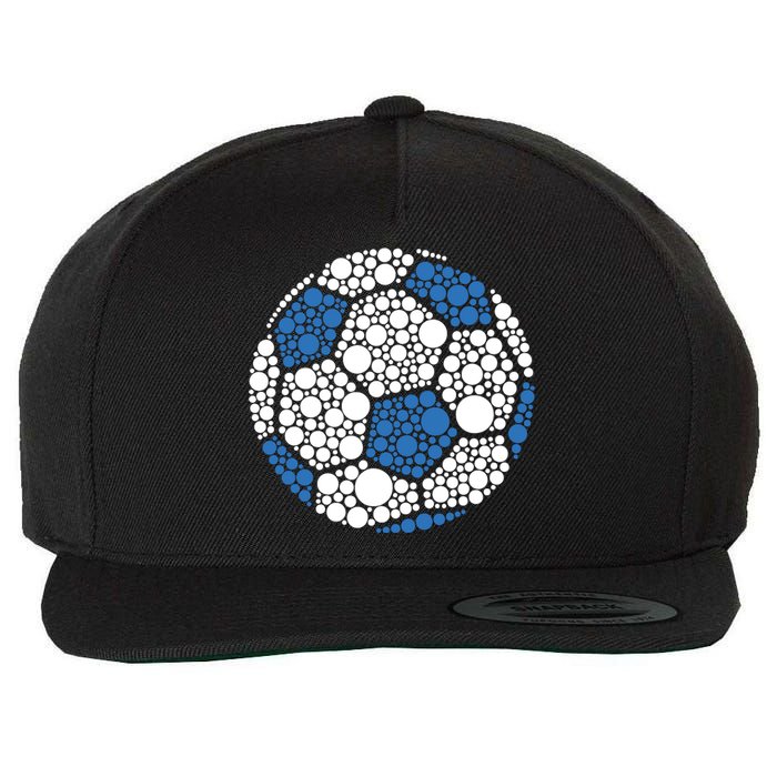 Happy Dot Day 2024 Polka Dot Soccer Ball Lover Wool Snapback Cap