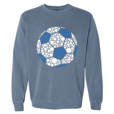 Happy Dot Day 2024 Polka Dot Soccer Ball Lover Garment-Dyed Sweatshirt