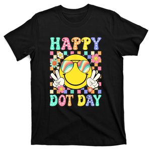 Happy Dot Day 2024 Smile Face Teacher Colorful Polka Dot Gift T-Shirt