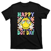 Happy Dot Day 2024 Smile Face Teacher Colorful Polka Dot Gift T-Shirt