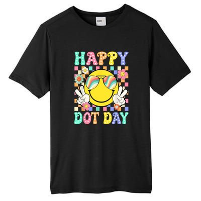 Happy Dot Day 2024 Smile Face Teacher Colorful Polka Dot Gift Tall Fusion ChromaSoft Performance T-Shirt