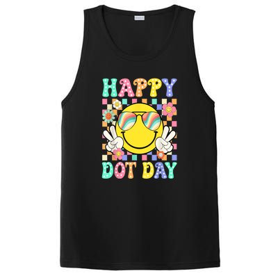 Happy Dot Day 2024 Smile Face Teacher Colorful Polka Dot Gift PosiCharge Competitor Tank