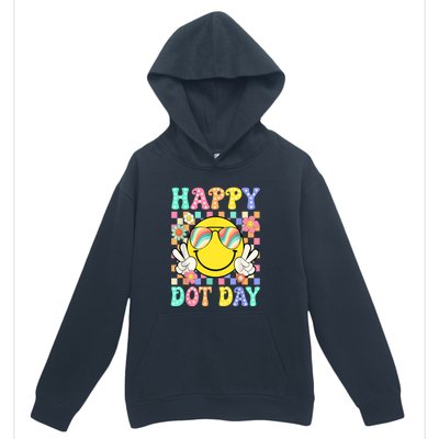 Happy Dot Day 2024 Smile Face Teacher Colorful Polka Dot Gift Urban Pullover Hoodie