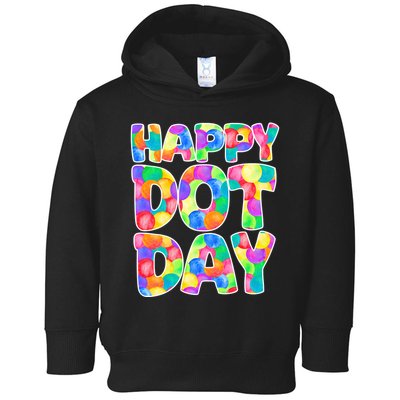 Happy Dot Day Colorful Fun Toddler Hoodie