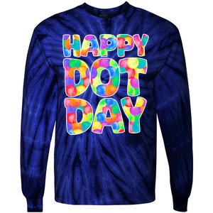 Happy Dot Day Colorful Fun Tie-Dye Long Sleeve Shirt