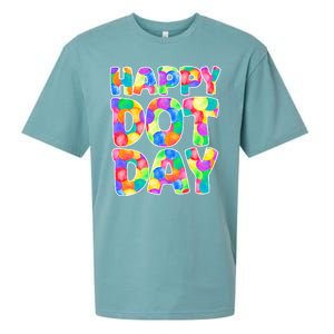 Happy Dot Day Colorful Fun Sueded Cloud Jersey T-Shirt