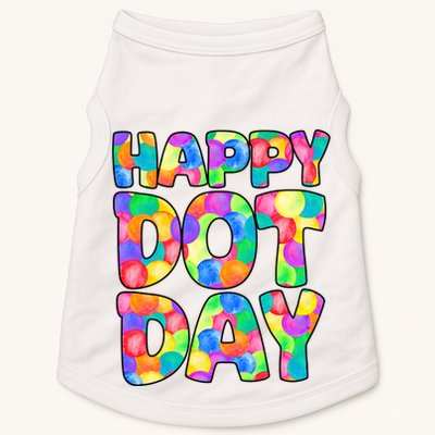 Happy Dot Day Colorful Fun Doggie Tank
