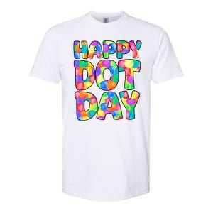 Happy Dot Day Colorful Fun Softstyle CVC T-Shirt