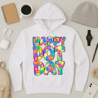 Happy Dot Day Colorful Fun Hoodie