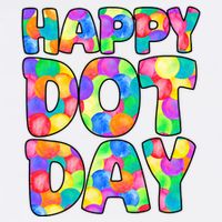 Happy Dot Day Colorful Fun Hoodie