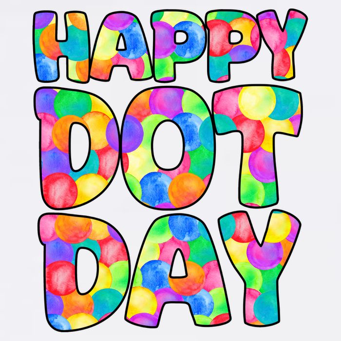 Happy Dot Day Colorful Fun Hoodie
