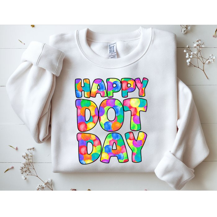 Happy Dot Day Colorful Fun Sweatshirt