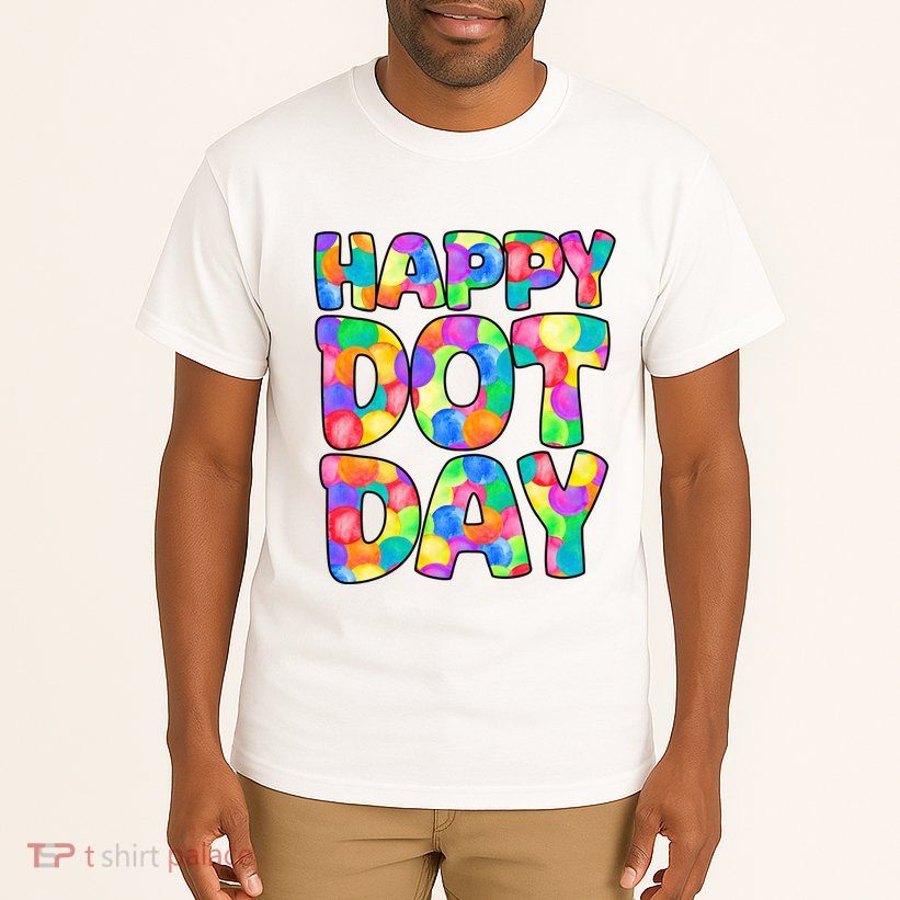 Happy Dot Day Colorful Fun Tall T-Shirt