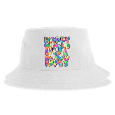 Happy Dot Day Colorful Fun Sustainable Bucket Hat