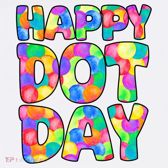 Happy Dot Day Colorful Fun Flatbill Hat