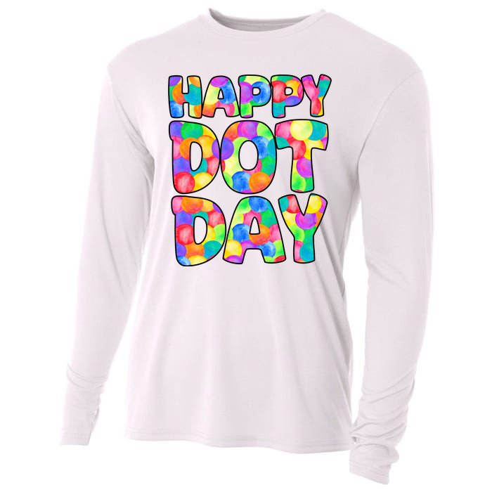 Happy Dot Day Colorful Fun Cooling Performance Long Sleeve Crew