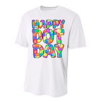 Happy Dot Day Colorful Fun Performance Sprint T-Shirt