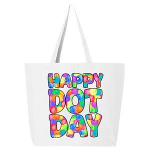 Happy Dot Day Colorful Fun 25L Jumbo Tote