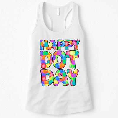 Happy Dot Day Colorful Fun Womens Tank Top