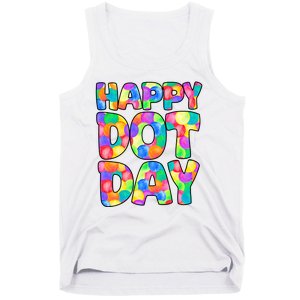 Happy Dot Day Colorful Fun Tank Top