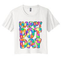 Happy Dot Day Colorful Fun Crop Top
