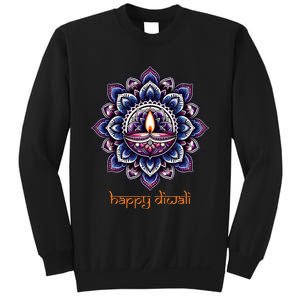 Happy Diwali Diya Oil Lamp Deepavali Festival of Lights Sweatshirt