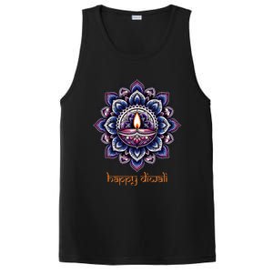 Happy Diwali Diya Oil Lamp Deepavali Festival of Lights PosiCharge Competitor Tank