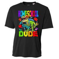 Homeschool Dude Dinosaur Back To School Cooling Performance Crew T-Shirt