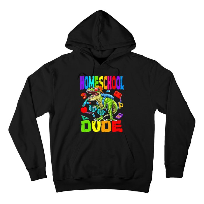 Homeschool Dude Dinosaur Back To School Hoodie