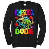 Homeschool Dude Dinosaur Back To School Sweatshirt