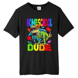 Homeschool Dude Dinosaur Back To School Tall Fusion ChromaSoft Performance T-Shirt