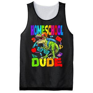 Homeschool Dude Dinosaur Back To School Mesh Reversible Basketball Jersey Tank