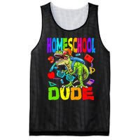 Homeschool Dude Dinosaur Back To School Mesh Reversible Basketball Jersey Tank