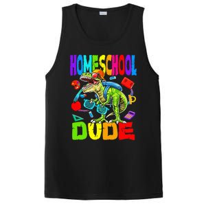 Homeschool Dude Dinosaur Back To School PosiCharge Competitor Tank