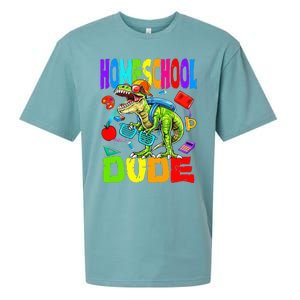 Homeschool Dude Dinosaur Back To School Sueded Cloud Jersey T-Shirt