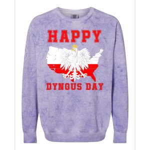 Happy Dyngus Day 2024 Polish Eagle Dyngus Day Polish American Polska White Eagle Colorblast Crewneck Sweatshirt