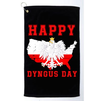 Happy Dyngus Day 2024 Polish Eagle Dyngus Day Polish American Polska White Eagle Platinum Collection Golf Towel