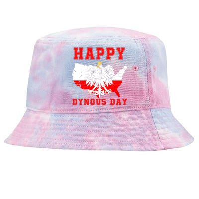 Happy Dyngus Day 2024 Polish Eagle Dyngus Day Polish American Polska White Eagle Tie-Dyed Bucket Hat