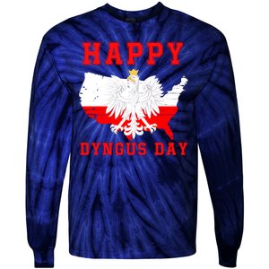 Happy Dyngus Day 2024 Polish Eagle Dyngus Day Polish American Polska White Eagle Tie-Dye Long Sleeve Shirt