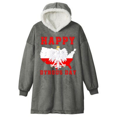 Happy Dyngus Day 2024 Polish Eagle Dyngus Day Polish American Polska White Eagle Hooded Wearable Blanket