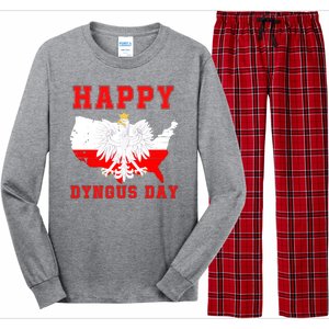 Happy Dyngus Day 2024 Polish Eagle Dyngus Day Polish American Polska White Eagle Long Sleeve Pajama Set