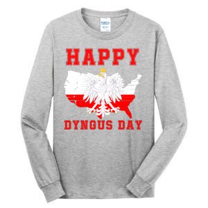 Happy Dyngus Day 2024 Polish Eagle Dyngus Day Polish American Polska White Eagle Tall Long Sleeve T-Shirt