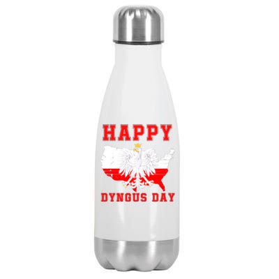 Happy Dyngus Day 2024 Polish Eagle Dyngus Day Polish American Polska White Eagle Stainless Steel Insulated Water Bottle