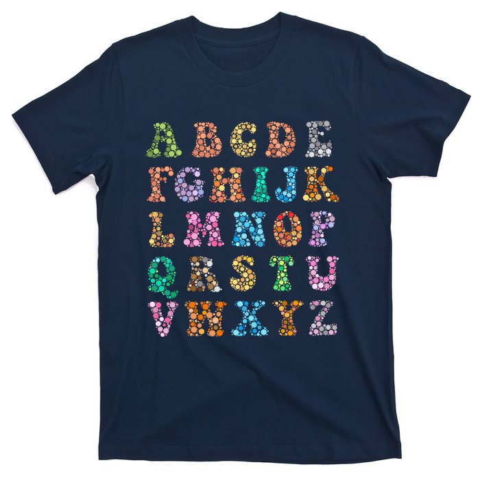 Happy Dot Day International Dot Day Polka Dot Alphabet T-Shirt