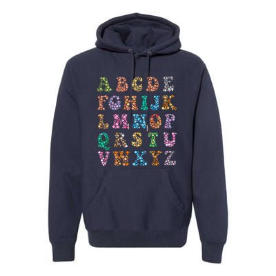 Happy Dot Day International Dot Day Polka Dot Alphabet Premium Hoodie