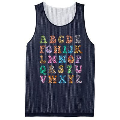 Happy Dot Day International Dot Day Polka Dot Alphabet Mesh Reversible Basketball Jersey Tank