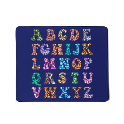 Happy Dot Day International Dot Day Polka Dot Alphabet Mousepad