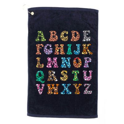 Happy Dot Day International Dot Day Polka Dot Alphabet Platinum Collection Golf Towel